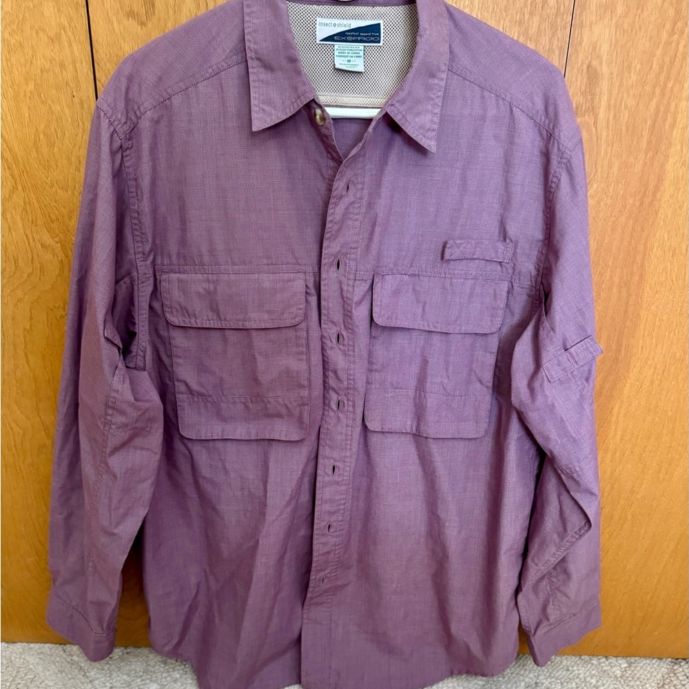Exofficio Insect Shield Shirt in Purple